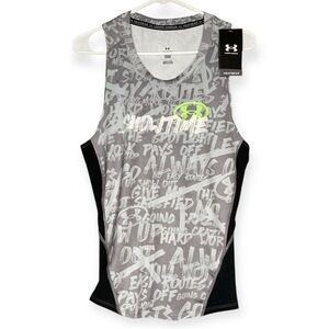 Under Armour M Alter Ego “Showtime” Message Compression Tank Top Heatgear Men’s